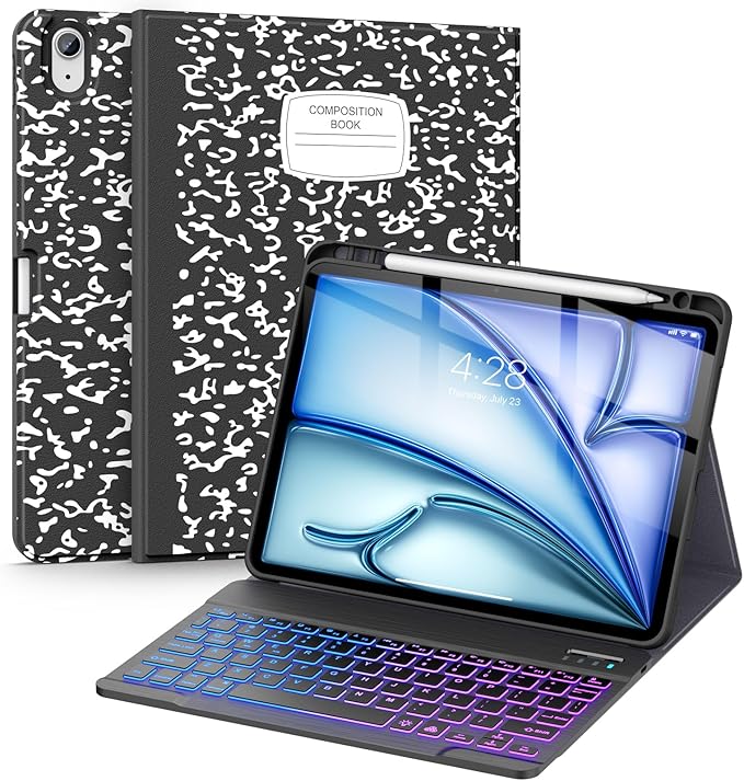 Supveco Keyboard Case for iPad Air 11 Inch & Air 5th/4th Generation 10.9"