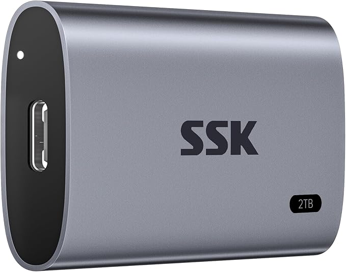 SSK 2TB Portable SSD External Hard Drive Solid State Drive Up to 550MB/s