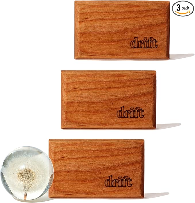 Drift Car Air Freshener - The Original Wood Air Freshener - Car Odor Eliminator - Long Lasting Scent - Metal Clip - Essential Oils - Clean Ingredients - Cabana Scent 3 Pack Refill - NO CLIP INCLUDED
