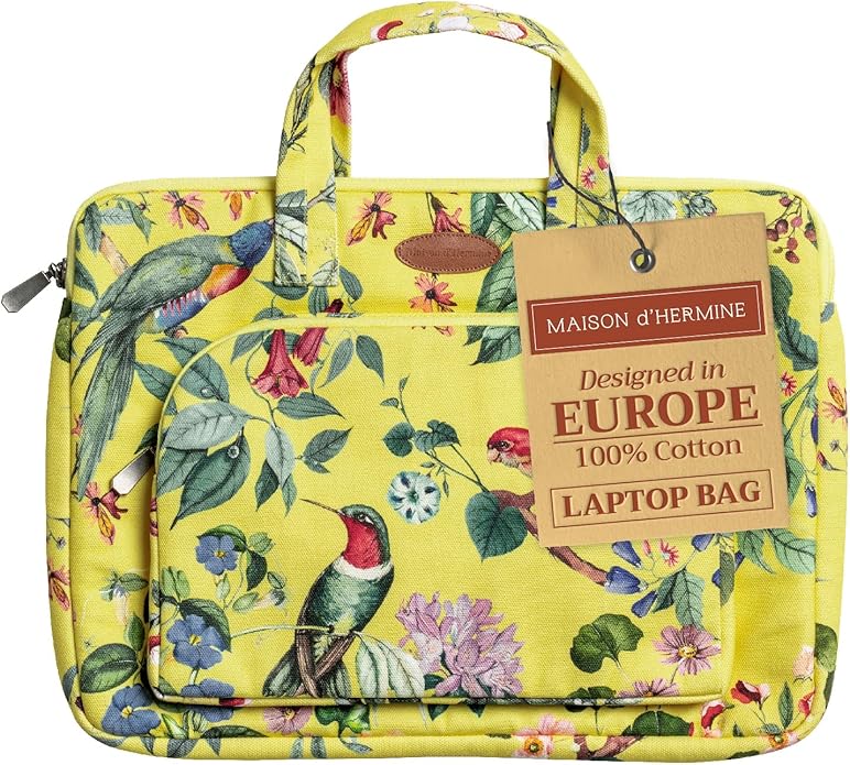 Maison d' Hermine Laptop Bag with Front Pocket Upto 15.5 inch Laptop Tablet