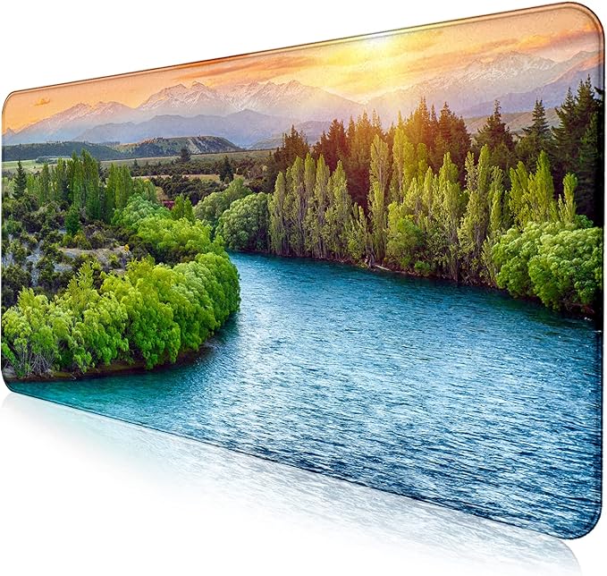 Cute Japanese Street Keyboard Desk Mat, Tokyo Night View Computer Mouse Mat