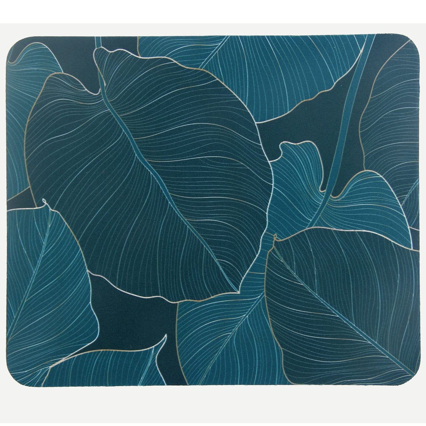 Mouse Pad, Gaming Mouse Pad, Non-Slip Rubber Base Mouse Mat with Designs for Laptop, Computer & Office, 9.5 x 7.9 x 0.12 inches (Leaf)