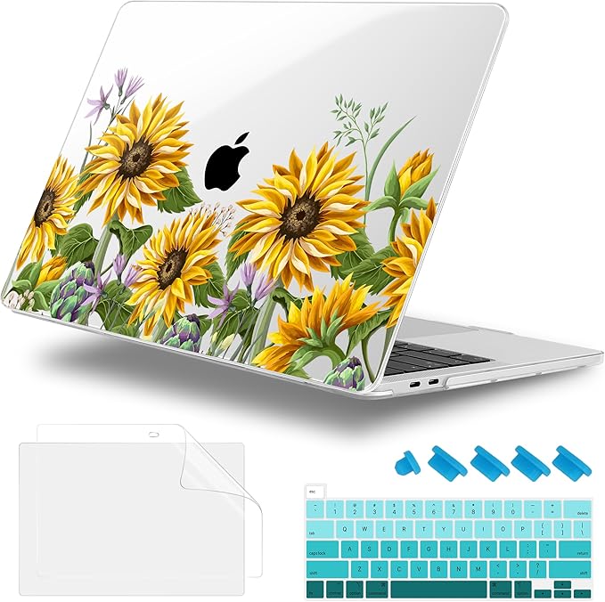 Lepeoac Case for MacBook Pro 13 inch Case M2 2022-2016 A2338 M1 A2251 A2289 A2159 A1989 A1708 A1706, Plastic Hard Shell + Keyboard Cover + Dust Plug