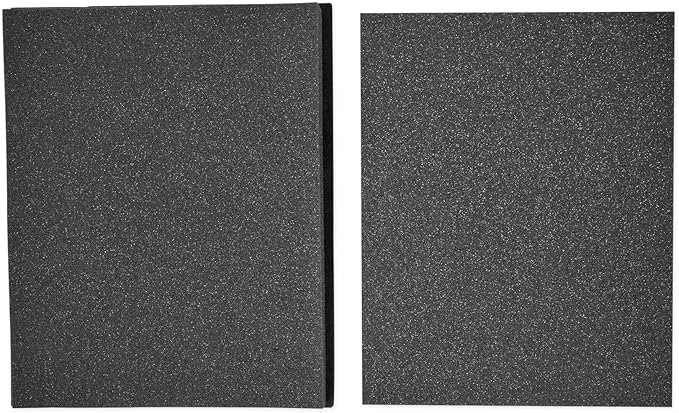 Rockville Pair Iso-8 Studio Monitor Isolation Pads for 8" Speakers, High-Density Acoustic Foam, Angle Adjustable, Reduces Vibrations, for Home Studio Recording Monitors