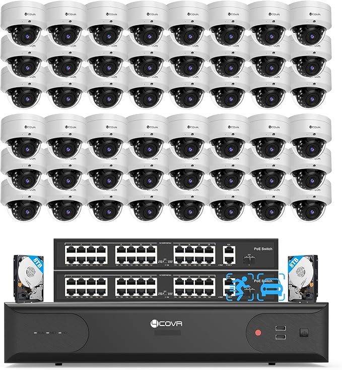 4COVR 16 Channel PoE Security Camera System for Business, 4TB, LY54AX5M1616