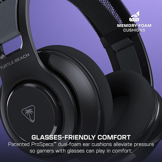 Turtle Beach Atlas 200 Wired USB PC Headset for PC, Gaming Consoles, Xbox, PlayStation, 50mm Nanoclear Drivers, high-Fidelity Audio, Waves 3D Audio, Flip-to-Mute Mic, Memory Foam Cushions - Black