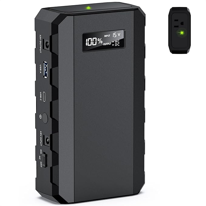 Apowking Portable Power Bank with AC Outlet, 65W Portable Laptop Charger