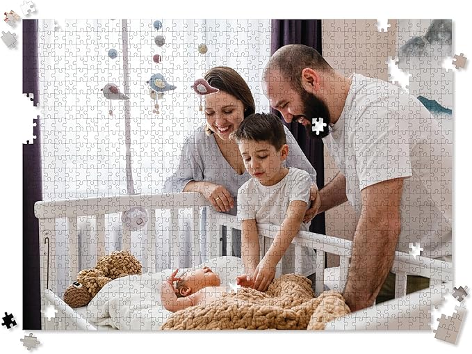Photo Puzzle, Pet, Wedding, Family Reunion Puzzle | 500 Piece, Custom Jigsaw Puzzle for Adults (Horizontal/Landscape) | 20" x 16" | I See Me!