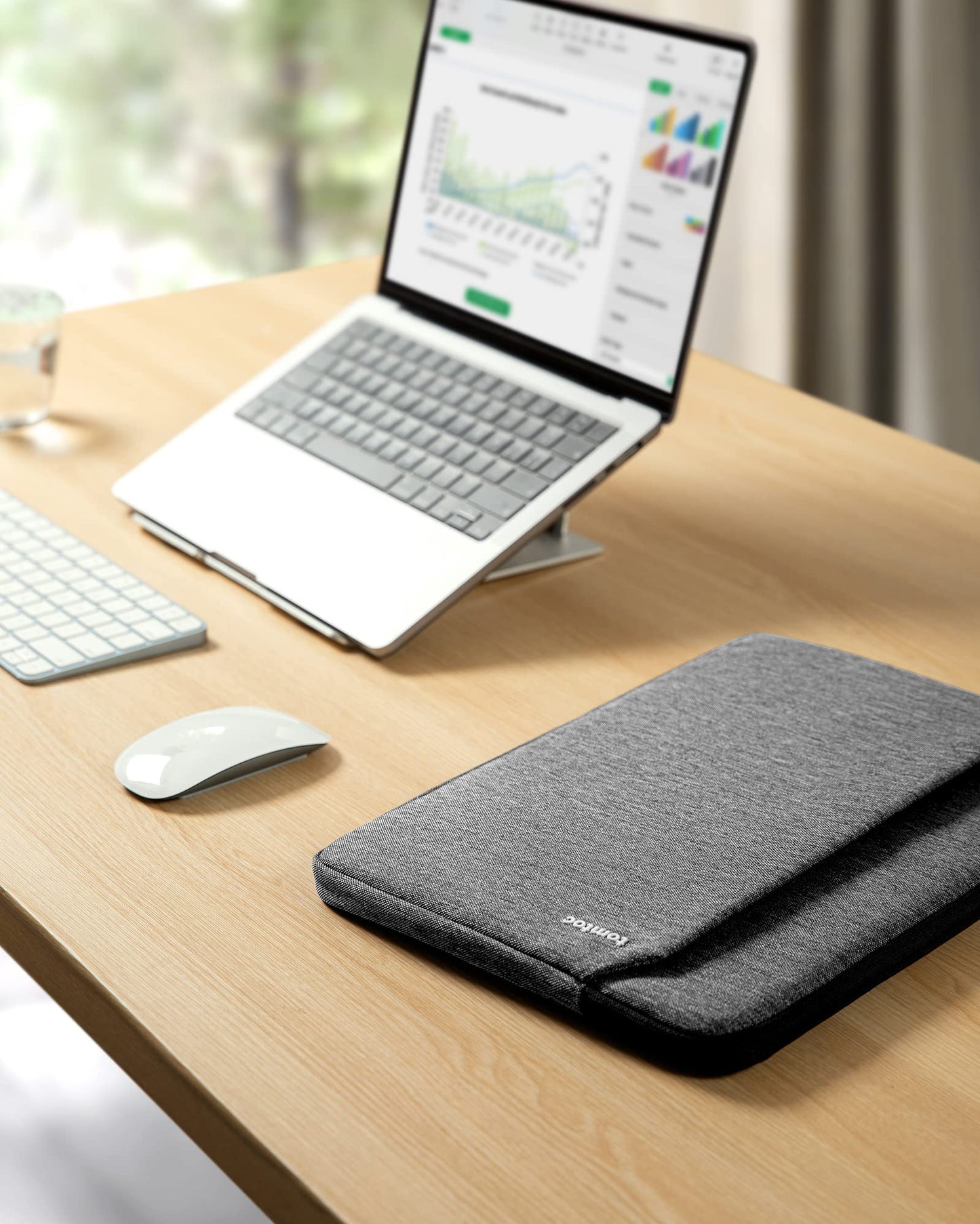 tomtoc Slim Laptop Sleeve for 14-inch MacBook Pro M5/M4/M3/M2/M1 Pro/Max 2026-2021, Water-Resistant Protective Case for 13.8 Inch Surface Laptop AI PC, Accessory Bag