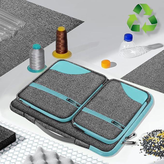 ZINZ Laptop Case 15 15.6 16 inches Sleeve Slim Briefcase Spill-Resistant Handbag for Most Popular 15" 15.6" 16" Notebooks,G01BL02