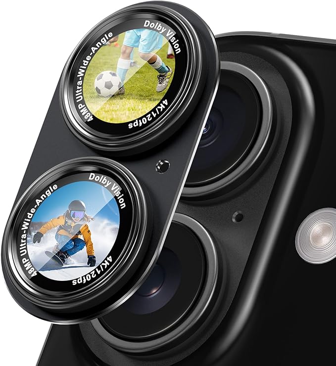 CACOE Metal Camera Lens Protector for iPhone 14/16 Pro/Pro Max Cover