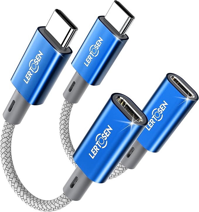 2 Pack Lightning to USB C Adapter, Fast Charging & Data Sync Adapter for iPhone 17 16 15 Pro Max Plus to USB-C, Compatible with Samsung S25/S24/S23