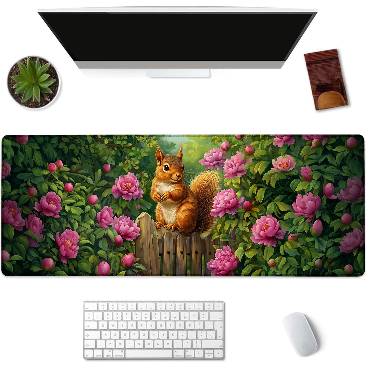 Kibue Turtle Gaming Mouse Pad Extended Desk Computer Keyboard Laptop Mouse Pads for Gaming Home Office Work, Large Long Desk Mat Mousepad with Non-Slip Rubber Base 31.5×11.8inch(17)