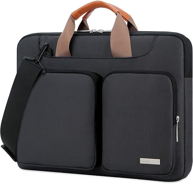 Lacdo 360° Protective Laptop Shoulder Bag for 13 inch MacBook Air M5 A3449 (2026), M4 A3240 2025, M3 A3113, M2 A2681, M1 A2337 A2179 A1932, 13 inch MacBook Neo A18 Pro A3404 (2026) Computer Bag