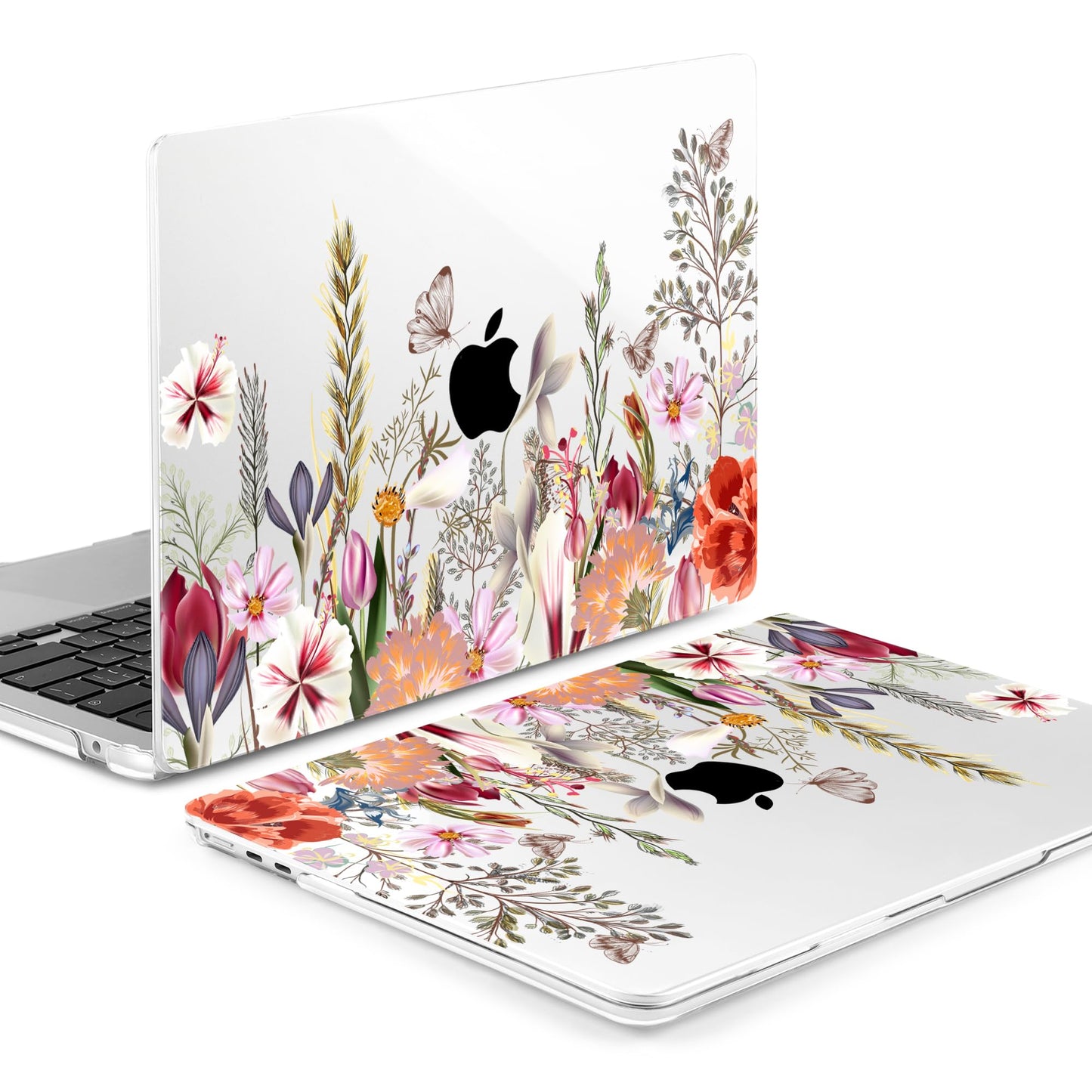 Batianda Case for MacBook Air 15" with M5 M4 M3 M2 Chip, Botanical Meadow