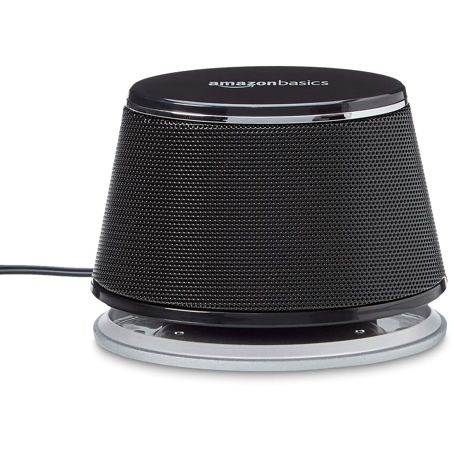 Amazon Basics Stereo 2.0 Speakers for PC or Laptop with Volume Control, 3.5mm Aux Input, USB-Powered, 1 Pair, Black