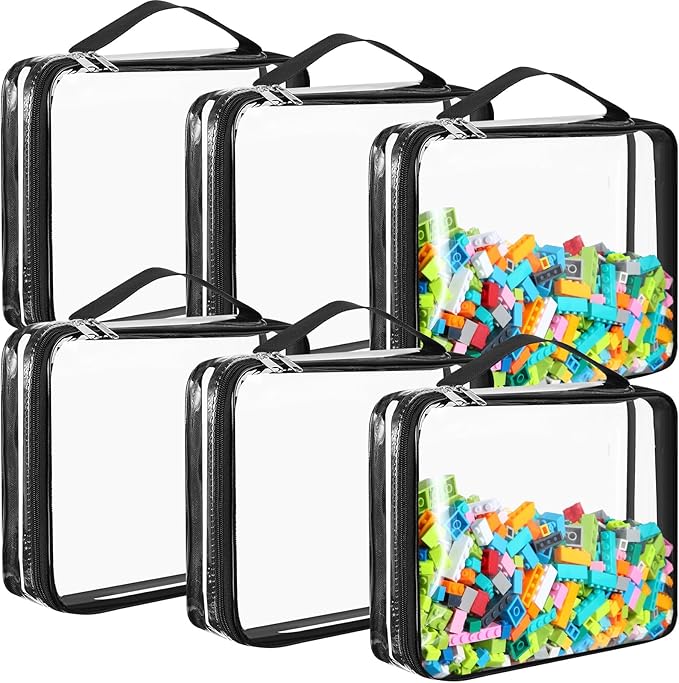 Sanwuta 6 Packs Toy Storage Bags with Zipper