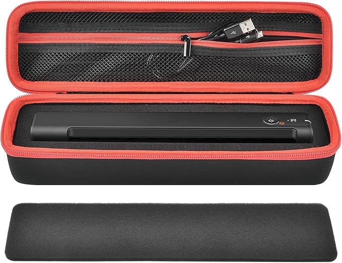 Case Compatible with Epson Workforce ES-50/ ES-60W/ ES-55R/ ES-65WR/ DS-30/ DS-70/ DS-80W Portable Sheet-Fed Document Scanner, Storage for Epson Scanner for PC and Mac- Grey (Box Only)