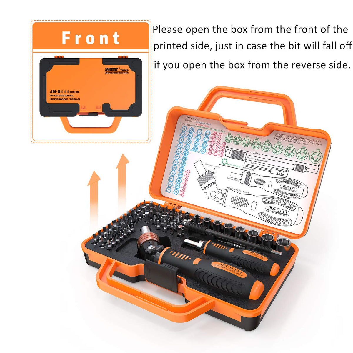 Precision Ratchet Screwdriver Set, JAKEMY 69 in 1 Household Screwdriver Home Repair Tool Kit, Disassemble Magnetic Rotating Ratchet Screwdriver Kit for Furniture/Car/Computer/Electronics Maintenance