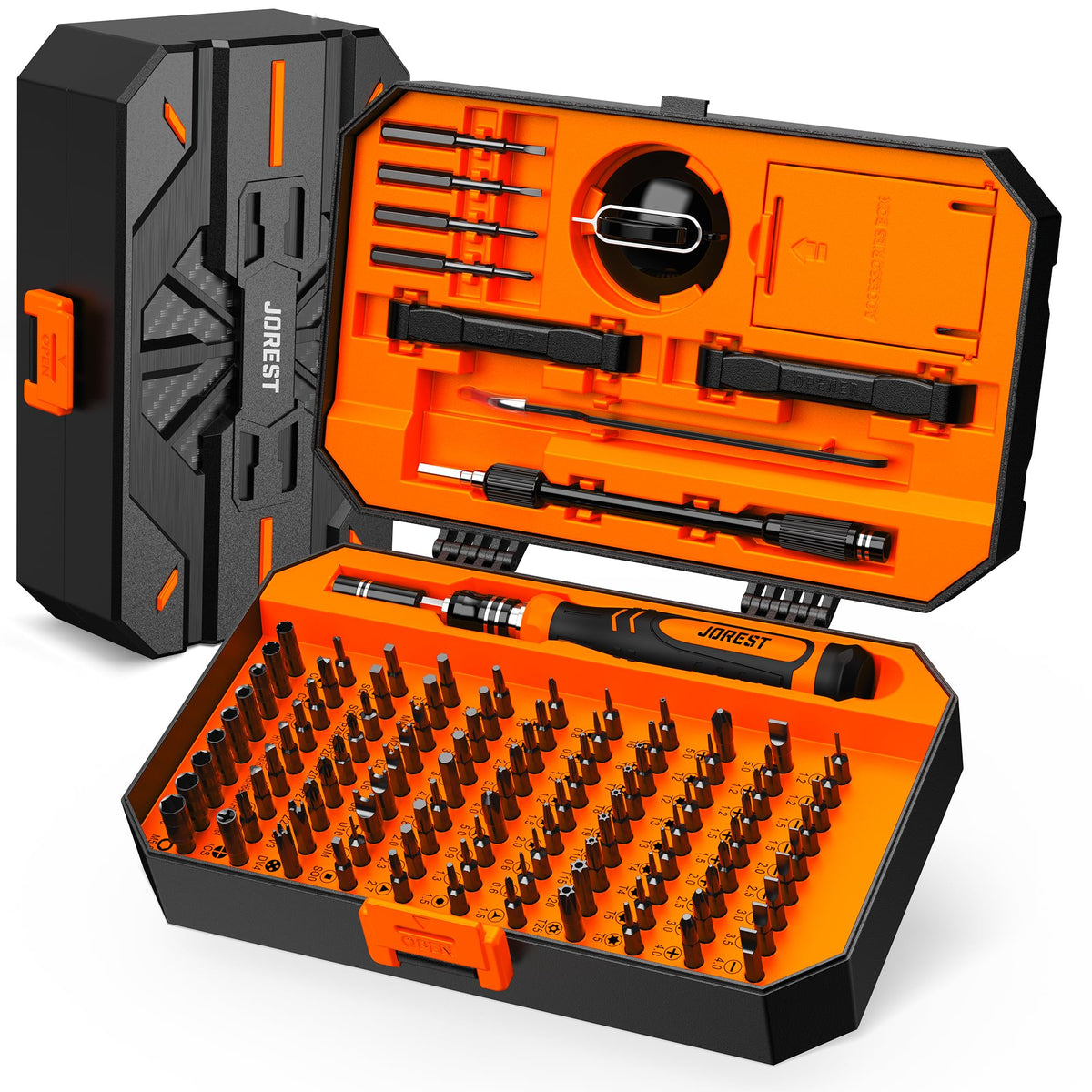 JOREST 40Pcs Precision Screwdriver Set,Small Screwdriver with Torx T5 T6 T8