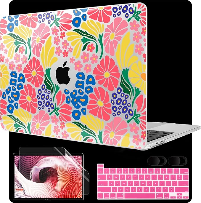 MEEgoodo Case for MacBook Pro 13 inch Case with M2 Chip 2022 2021 2020 New A2338 M1 A2251 A2289, Hard Shell with Keyboard & Camera Cover Compatible with 13 inch MacBook Pro