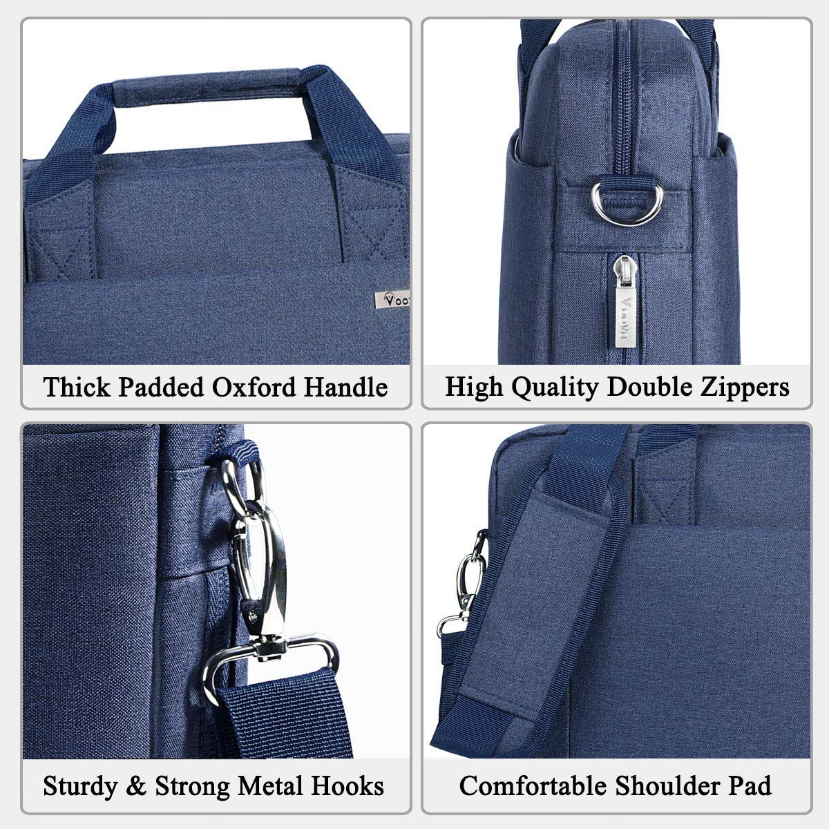 Voova 17.3-17 Inch Laptop Bag, Computer Bag, MacBook Bag, Blue