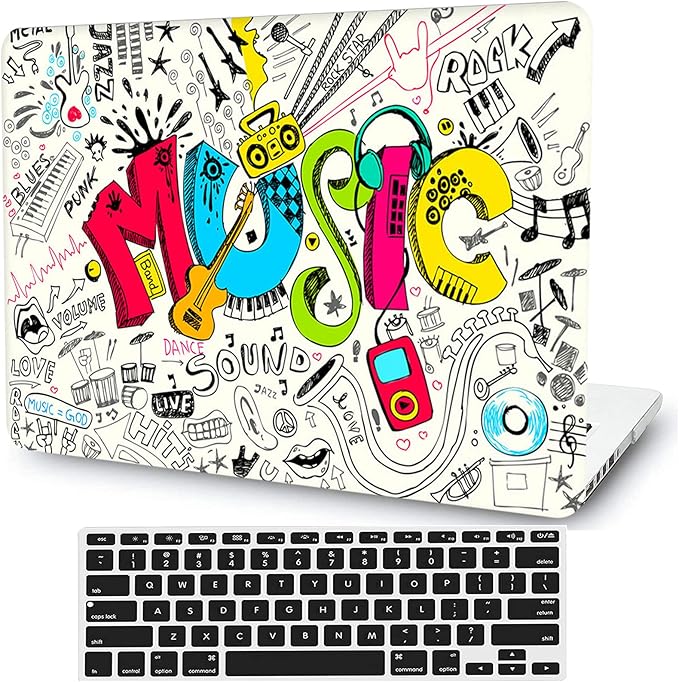 AMCJJ Compatible with MacBook Air 13 Inch Case 2017 2016 2015 2014 2013 2012 2011 2010 Release A1466/A1369, Plastic Hard Shell Case + Keyboard Cover + Screen Protector - Flowers
