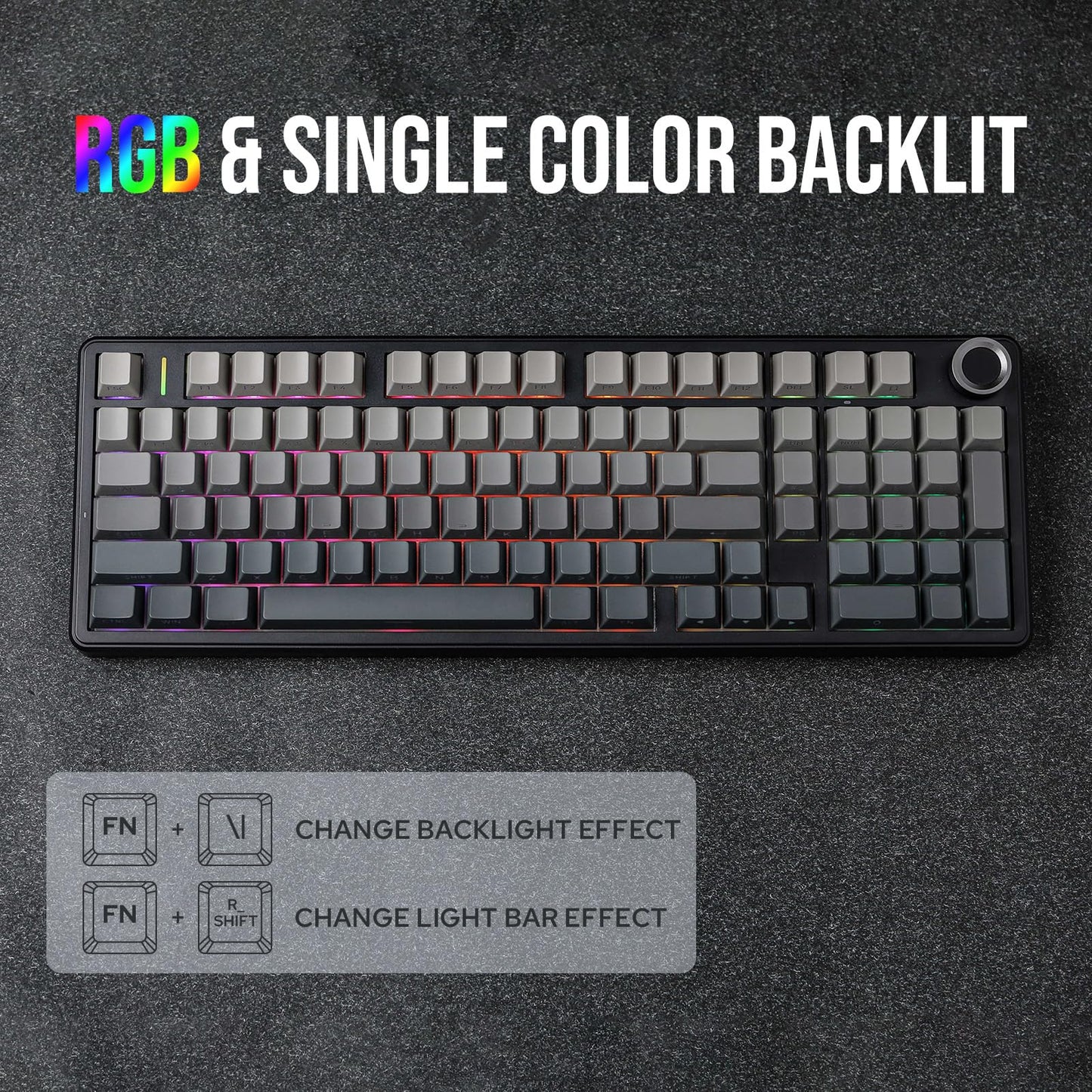 EPOMAKER Aula F99 MAX Wireless Mechanical Keyboard, Smart Screen & Knob