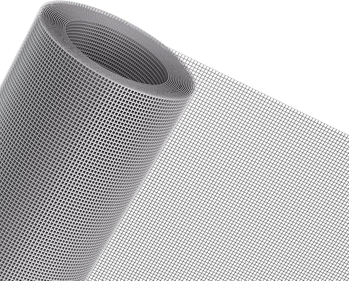 MAGZO Heavy-Duty Window Screen Mesh, Screen Replacement for Windows & Doors