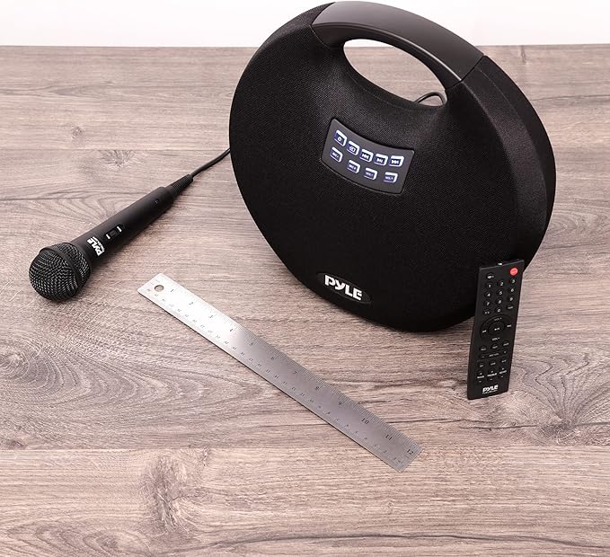 Pyle Mini IPX4 Waterproof Wireless Portable Bluetooth Speaker, with Built in Rechargeable Battery, Wireless Microphone, Clear Surround Sound, for Indoor and Outdoor Activities
