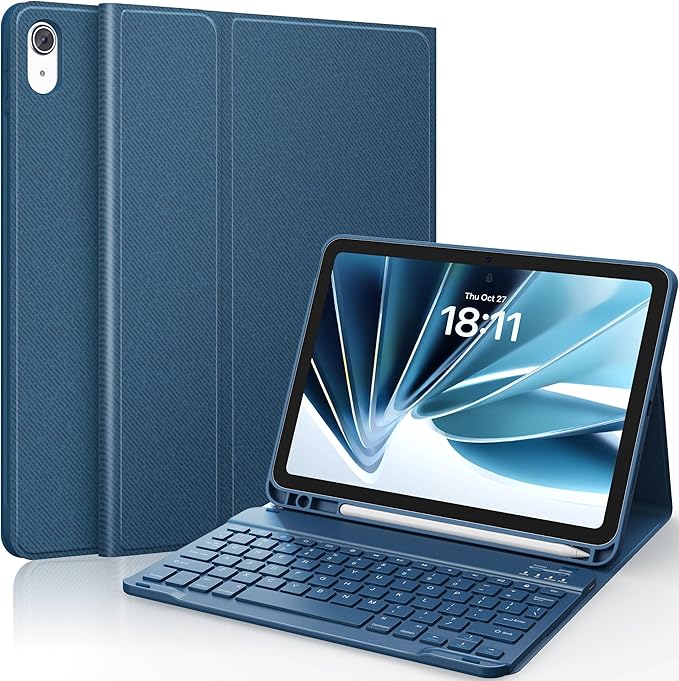 CHESONA Compatible for iPad 11th(A16)/10th Generation Case with Keyboard