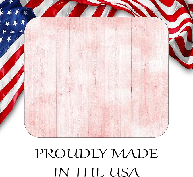 Pink Wood Decorative Colorful Mouse Pad Mat Mousepad for Desk Computer Laptop PC Gaming Home or Office Gift (Pink Wood MP45)