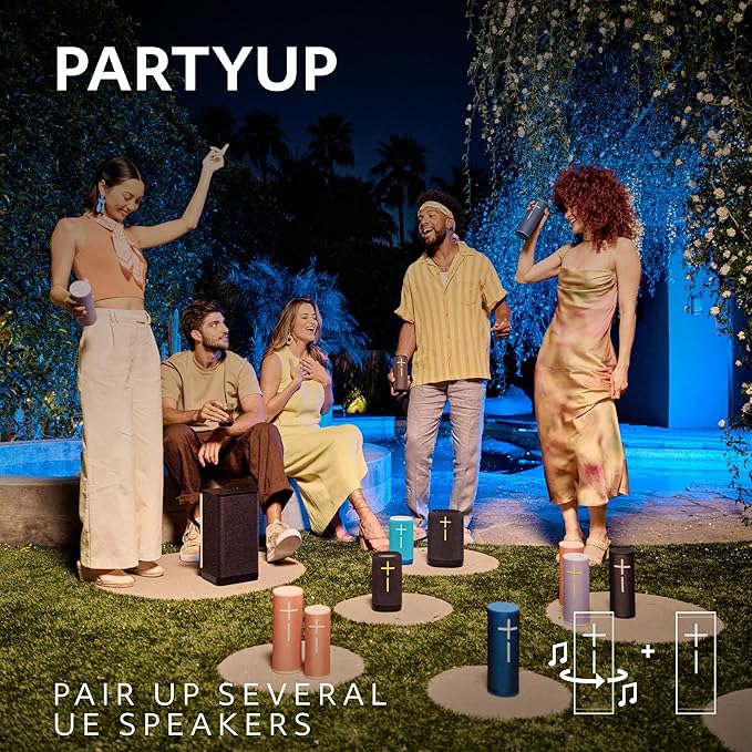 Ultimate Ears MEGABOOM 4 Portable Waterproof Bluetooth Speaker, 360-Degree Sound, Thundering Bass, 147ft Range, 20-Hour Battery, Floating Speaker - Blue