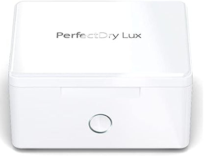 PerfectDry LUX | World's Fastest Hearing Aid Dryer, Dehumidifier Accessory | UV-C Ultraviolet Light Box Kit | Removes Sweat & Moisture from Hearing Aids, Airpods, Wireless Earbuds, Ear Amplifiers