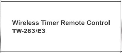 Pixel Remote Timer TW283-E3 LCD Multi-Function Shutter Remote Release Timer Controller Adapter Compatible with Canon EOS DSLR Pentax Contax Cameras