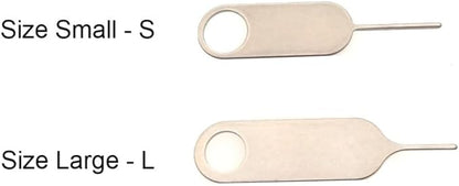 Phonsun 2 Pack SIM Card Removal Tool, SIM Ejector Pin for iPhone Samsung Google Pixel, Universal SIM Tray Eject Tool & Doorbell Reset Pin, Easy Carry (Key Ring Included) - Small