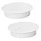 5 Pcs Desk Grommet 3-1/8" / 80 mm, Desk Cord Hole Cover, Cable Grommet ABS Plastic, Desk Hole Grommet for Home & Office Pc, Detachable Adjustable Cable Cord Organizer-White