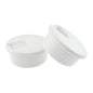HAHIYO 2Pcs 1.77Inch/45mm White ABS Plastic U-Shaped Desk Grommet Wire Grommet Cable Management Cord Hole Cover Desk Wire Hole Insert Wire Organizer for Computer Office Home School Equipment Systems