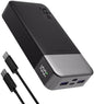20000mAh Power Bank Portable Charger, 35W PD 3.0 QC 4.0 Fast Charging Phone Charger with LED Display, Travel Battery Pack 2 USB C 2 USB A Ports for iPhone 16/15/14 Series, Galaxy, iPad