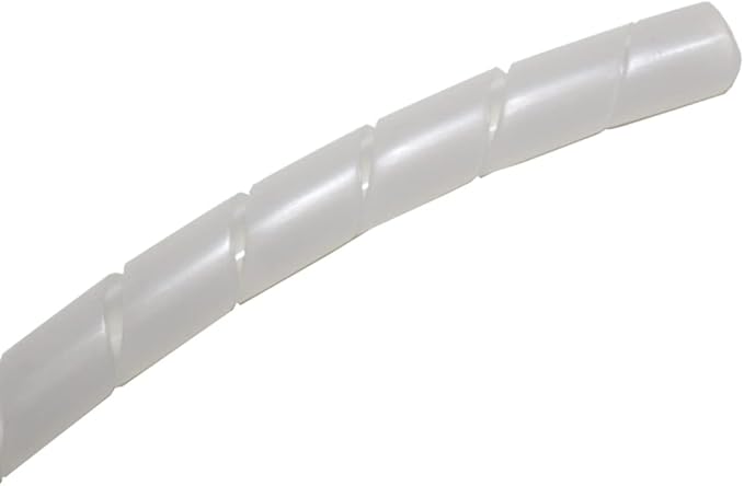 Kable Kontrol Vortex Spiral Cable Wrap - 3/8” Inch 100’ Feet Long - Hose Protector Flexible Polyethylene Wire Conduit Tubing Cable Sleeve Cord Cover to Organize Wires – Natural