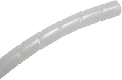 Kable Kontrol Vortex Spiral Cable Wrap - 1/4” Inch 100’ Feet Long - Hose Protector Flexible Polyethylene Wire Conduit Tubing Cable Sleeve Cord Cover to Organize Wires – Natural