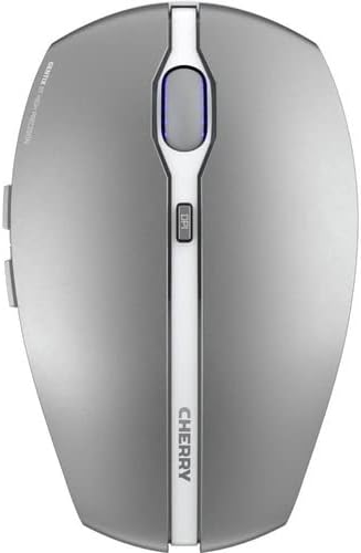 Cherry GENTIX BT Wireless Bluetooth Mouse, Multi-Device Function for up to 3 Devices, Switchable Resolution (1000/2000 DPI), 7 Buttons and Scroll Wheel, Battery Operated