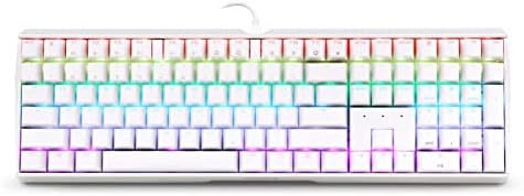 Cherry MX 3.0 S Wired Mechanical Gaming Keyboard. Aluminum Housing Built for Gamers w/MX Blue Switches. RGB Backlit Color Display Over 16m Colors. from The Makers of MX. Full Size. Pure White.