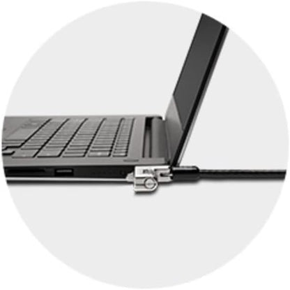 Kensington Slim Combination T-Bar Standard Lock Slot for Laptops, Security Computer Lock Cable, Resettable 4-wheel Number Code with 6 Foot Cable, K60600WW