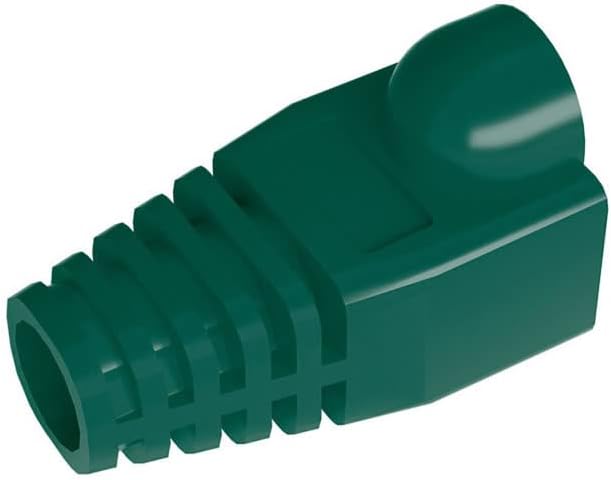 VIVOCH 50 Pcs Cat5 Cat5E Cat6 Strain Relief Boot, RJ45 Plug Connector Cover Modular Network Plug Connector Cap Cable Connector Boots, Green