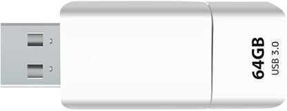 GIGASTONE 64GB Flash Drive, Z60NB USB 3.2 Gen 1, Ultra Fast, Retractable Capless Slider Design, Data Storage, Backup for PC/Mac/TV/Car Audio, USB 2.0/3.0/3.1 Compatible (Random Color)