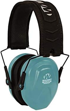 Walker's Razor Compact Passive Youth & Women's Noise-Blocking Hunting Gun Range Shooting Hearing Protection Muff, Comfort Headband w/Metal Wire Frame, Teal