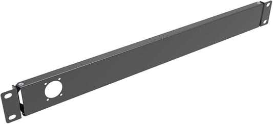 QiaoYoubang 1U Hinged Rack Panel 1D XLR HDMI Audio Rack Mount Panel for 19 inches Rack Mount (1D)