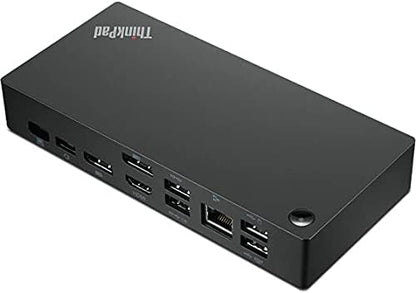 Lenovo ThinkPad USB Type-C Dock Gen 2 with 4K (40AY0090US) + ZoomSpeed HDMI Cable (with Ethernet) + ZoomSpeed DisplayPort Cable + Starter Bundle