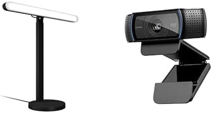 Logitech G Litra Beam Premium LED Gaming Key Light + C920X Pro Webcam Bundle